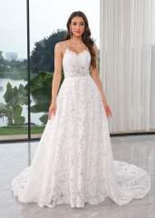 WT4652 New lovely full lace Aline