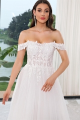 WT4533 Light tulle Aline bridal