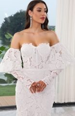 WT4649 New full lace mermaid bridal