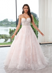 WT4527 New Lace Beading Ball Gown