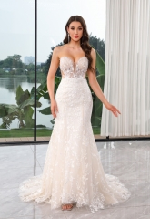 WT4662 Perfect fitting Mermaid Bridal, Lace Beading