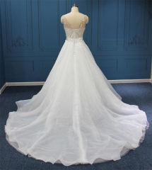 WT4531 Organza Aline Bridal Gown